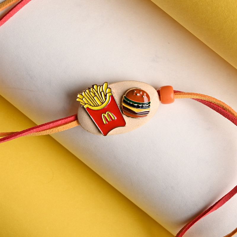 Send Fries N Burger Rakhi - Quirky Rakhi for Kids online