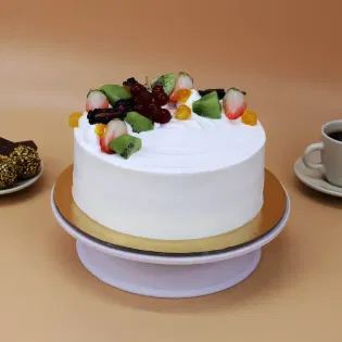 Fresh Vanilla Fruit Cake