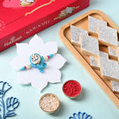 Doraemon Rakhi N Kaju Katli Combo, Send Rakhi online to UK