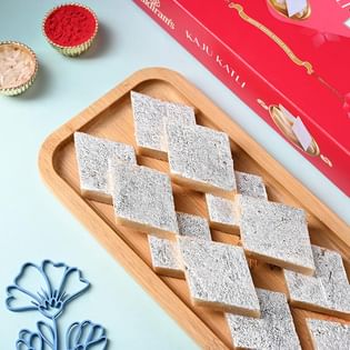 Doraemon Rakhi N Kaju Katli Combo, Send Rakhi online to UK