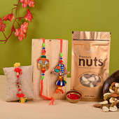 Funky Family Rakhi Set With Nuts