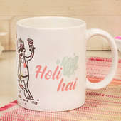 SideView - Holi Printed Ceramic Mug 330ml
