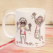 Funny Holi Mug - Printed Ceramic Mug Gift for Holi