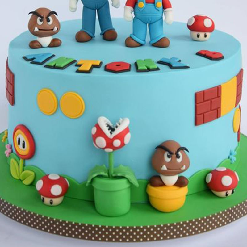 Order Gaming Euphoria Mario Fondant Cake 