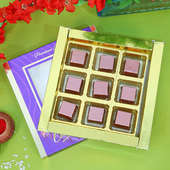 Designer Rakhi, Handmade Chocolate With Box - Ganesh Kanha Choco Rakhi