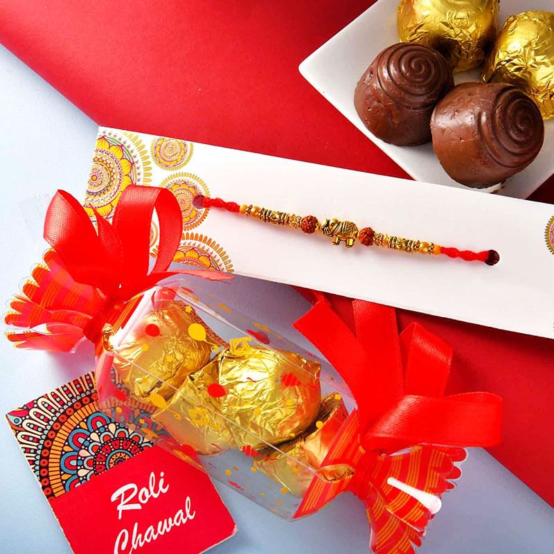 Ganesh Rakhi With Mixed Chocolates