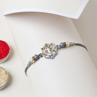 Ganesha Aura Rakhi - Single Divine Rakhi Set