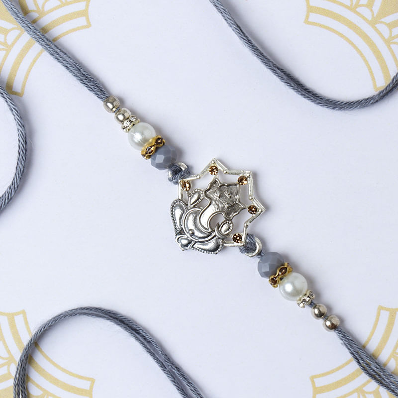 Single Ganesha Aura Rakhi