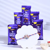 Ganesha Blessings Rakhi With Chocolates
