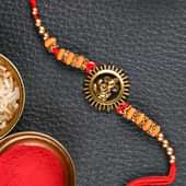 Ganesha Chakra Rakhi - Divine rakhi, Ganesh Rakhi, Metal Rakhi