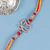 Studded Onkar Rakhi - Divine rakhi, Diamond rakhi