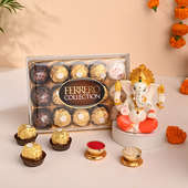 Ganesha Idol N Ferrero Rocher Duo