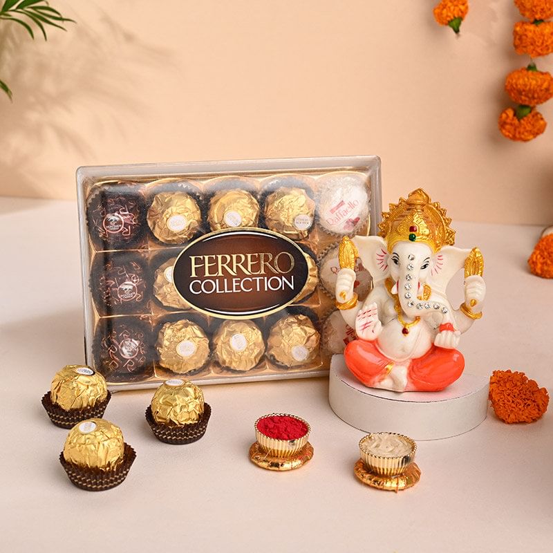 Ganesha Idol N Ferrero Rocher Duo-Australia