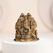 Ganesha Intricate Brass Idol