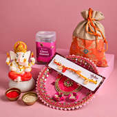 Buy Ganesha N Kori Rakhi Divine Hamper