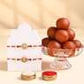 Ganesha N Om Rakhi Duo With Gulab Jamun