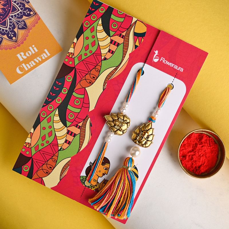 Packed view of Good Luck Rakhis for Bhaiya bhabhi online