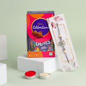 Ganesha Rakhi With Chocolate Box