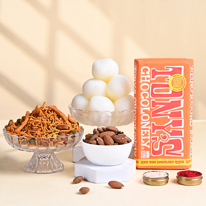 Ganesha Rakhi With Festive Treats