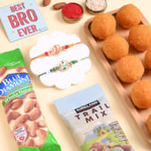 Divine Ganpati Rakhi Duo With Festive Treats