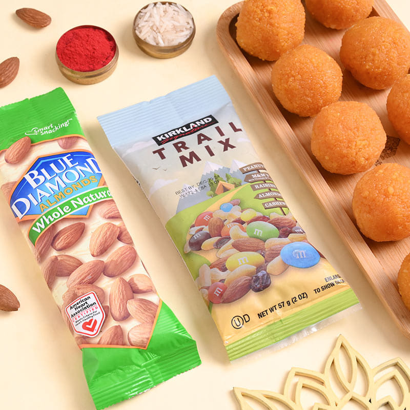 Ganpati Rakhi Duo With Festive Treats