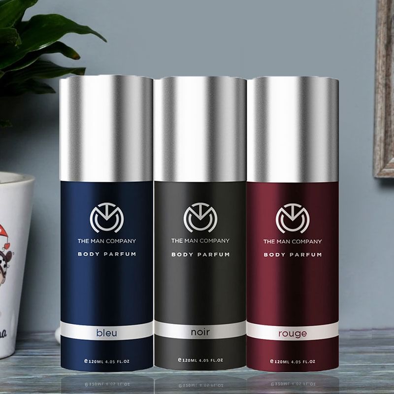GentleManly Perfume Set - Combo of 3 Body Perfume Bleu and Noir and Rouge