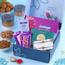Geometrical Rakhi Duo N Festive Snacks Hamper