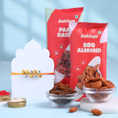 Ghungroo Rakhi With Almonds N Raisins