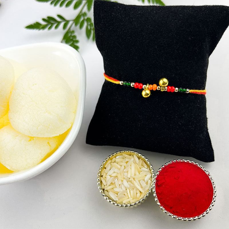 Ghungroo Rakhi With Rasgulla-Canada