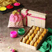 Gift Box with Assorted Holi Goodies 