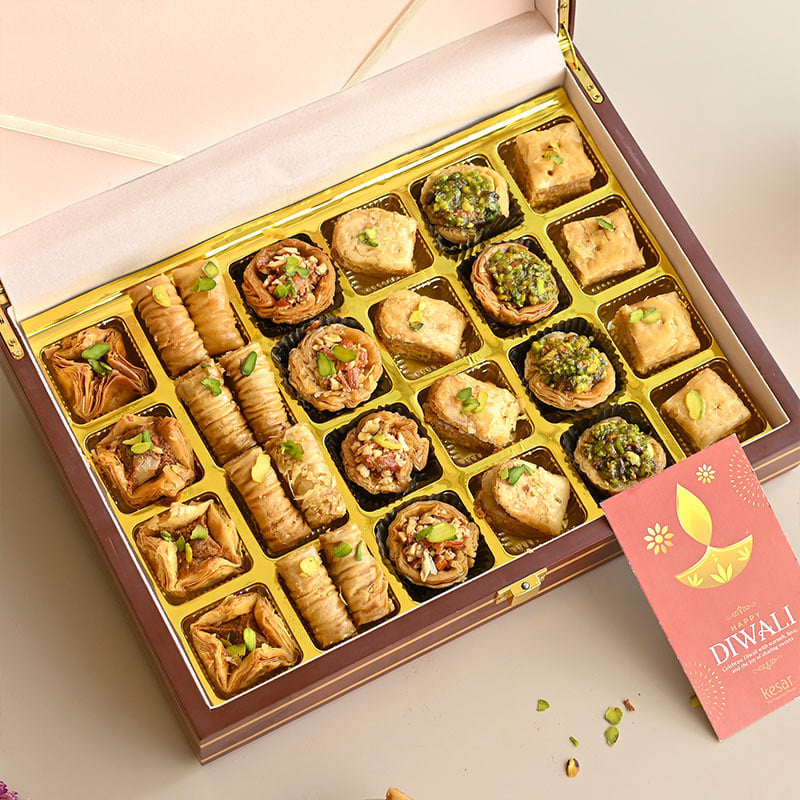 Gilded Baklawa Diwali Gift Box