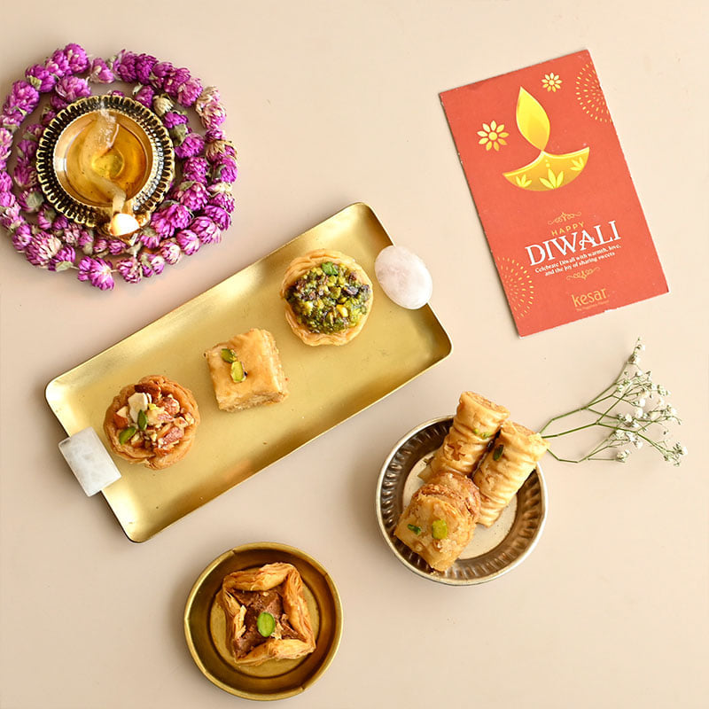 Gilded Baklawa Diwali Gift Box