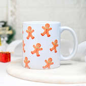 Side View of Ceramic Christmas Mug Gift