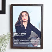 Girl Boss Personalised Frame
