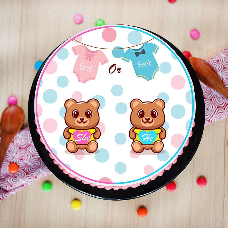 Baby Shower Poster Cake