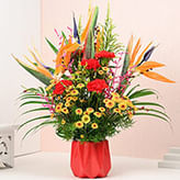 Flowers in Glass Vase