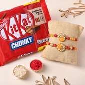 Kitkat Chocolates with Set of 2 Rakhi Delivery in UK