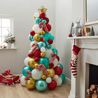 Glittering Christmas Festive Balloons