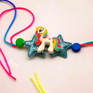 Glittery Kids Unicorn Rakhi To USA Online Delivery