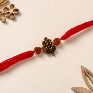 Glorious Ganesha Charm Rakhi