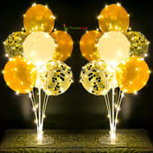 Glowy Confetti Balloon Bouquet