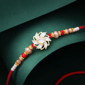 Glowy Floral Ad Rakhi