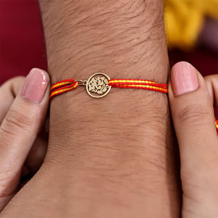 Gold Ganpati Gold Rakhi Cum Pendant 18K Yellow