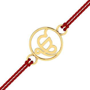 Gold Ik Onkar Rakhi 18K Yellow