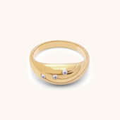 Gold Plated Dome Ring