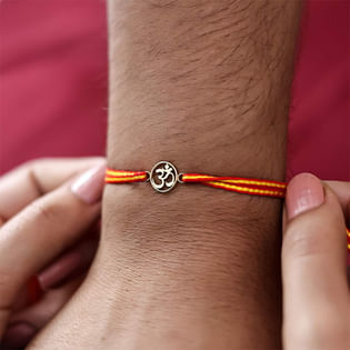 Gold The Aum Gold Rakhi 18K Yellow