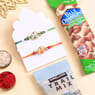 Two Golden Charm Rakhis With Healthy Nuts