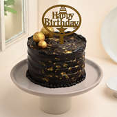 Golden Choco Balls Birthday Cake