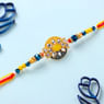 Golden Glimmer Beaded Rakhi