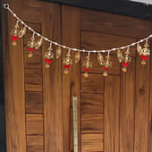 Golden Lotus Pearl Toran